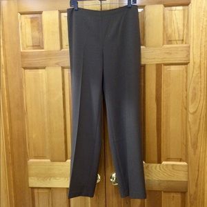 Rafaella dark brown side zip trousers
